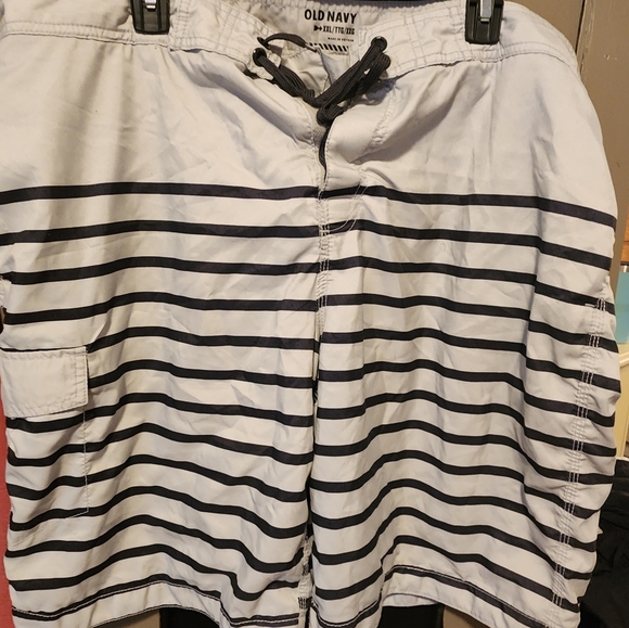 Old Navy Striped Swim Trunks/Board Shorts - Picture 1 of 2